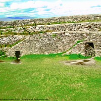 Buy canvas prints of Grianan of Aileach walls by Stephanie Moore