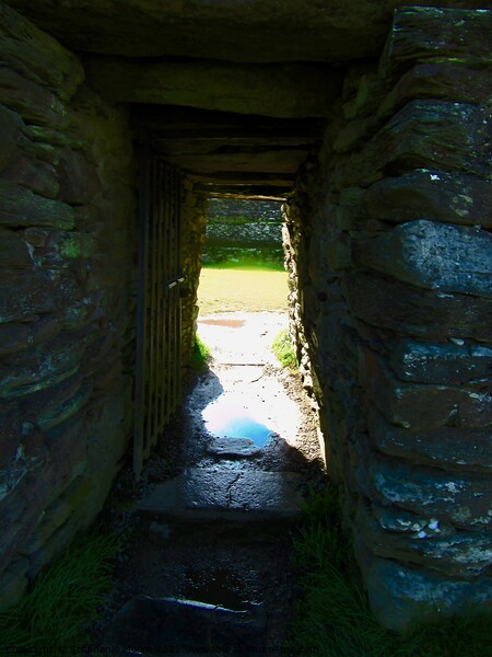 Doorway in the wall of Grianan Aileach Picture Board by Stephanie Moore