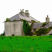 Buy canvas prints of Abandoned house in the rain by Stephanie Moore