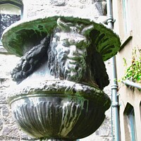 Buy canvas prints of Devilish Decorative Urn by Stephanie Moore