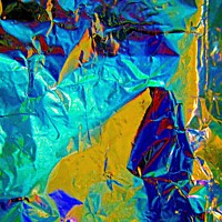 Buy canvas prints of Abstract in blue and yellow by Stephanie Moore