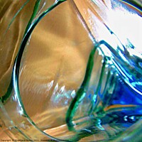 Buy canvas prints of Green glass triangles by Stephanie Moore