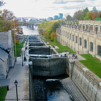 Buy canvas prints of Rideau Canal Locks by Stephanie Moore