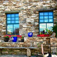 Buy canvas prints of windows walls pots by Stephanie Moore