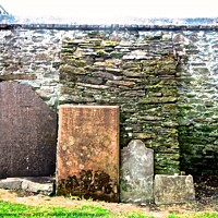 Buy canvas prints of Ancient Gravestones by Stephanie Moore