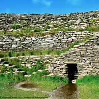 Buy canvas prints of The walls of Grianan of Aileach by Stephanie Moore