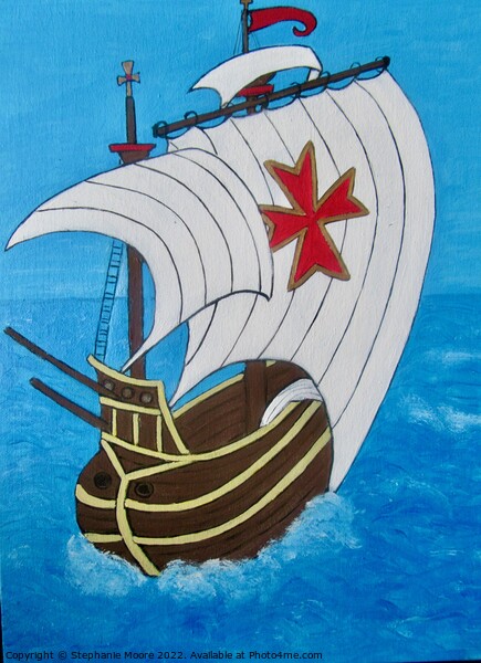 Spanish galleon Picture Board by Stephanie Moore