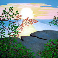 Buy canvas prints of Caribbean Sunrise by Stephanie Moore