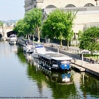 Buy canvas prints of Boats in the Rideau Canal by Stephanie Moore
