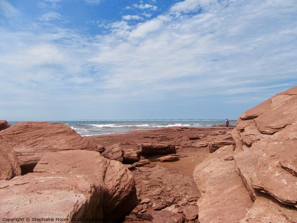 Red PEI Rocks Picture Board by Stephanie Moore