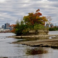 Buy canvas prints of Exposed riverbed in the Ottawa River by Stephanie Moore