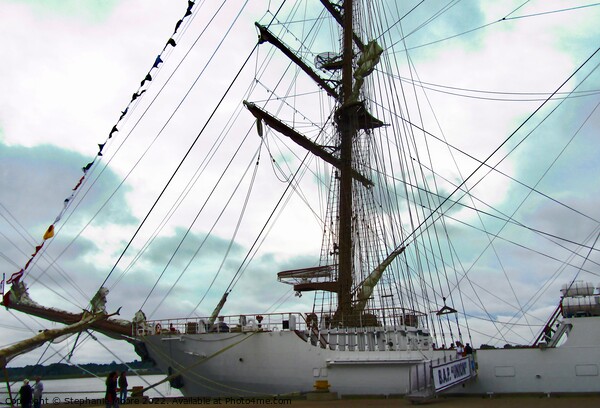 Peruvian Tall Ship Union Picture Board by Stephanie Moore