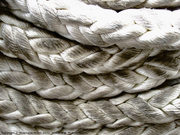Coiled rope Picture Board by Stephanie Moore