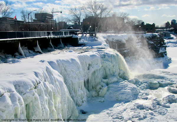 Outdoor Frozen Rideau Falls Picture Board by Stephanie Moore