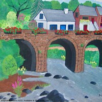 Buy canvas prints of Ramelton Bridge by Stephanie Moore