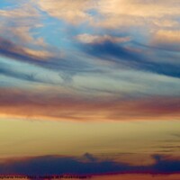 Buy canvas prints of Blue and yellow sunset by Stephanie Moore