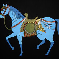 Buy canvas prints of Mughal Horse by Stephanie Moore