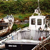 Buy canvas prints of Abandoned fishing boats by Stephanie Moore