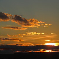 Buy canvas prints of Golden sunset by Stephanie Moore
