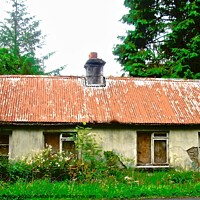 Buy canvas prints of Abandoned cottage by Stephanie Moore