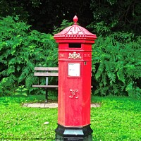 Buy canvas prints of Red Irish Mailbox by Stephanie Moore