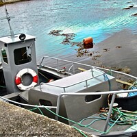 Buy canvas prints of Small Fishing boat by Stephanie Moore