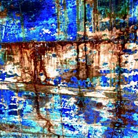 Buy canvas prints of Worn paint by Stephanie Moore