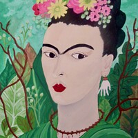 Buy canvas prints of Frida by Stephanie Moore