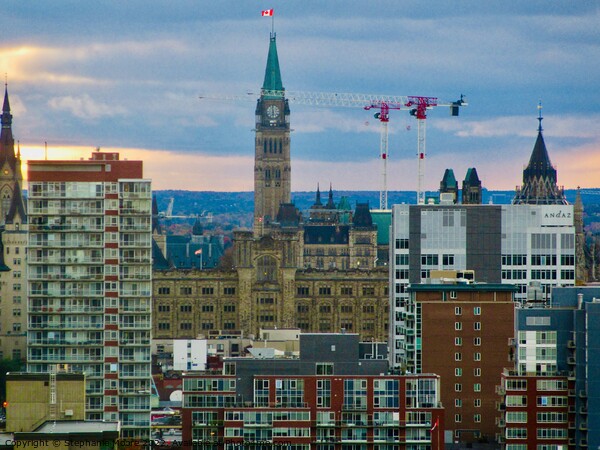 Ottawa in the evening Picture Board by Stephanie Moore