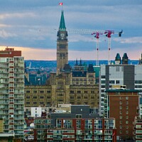 Buy canvas prints of Ottawa in the evening by Stephanie Moore