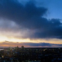 Buy canvas prints of Black cloud over the city by Stephanie Moore