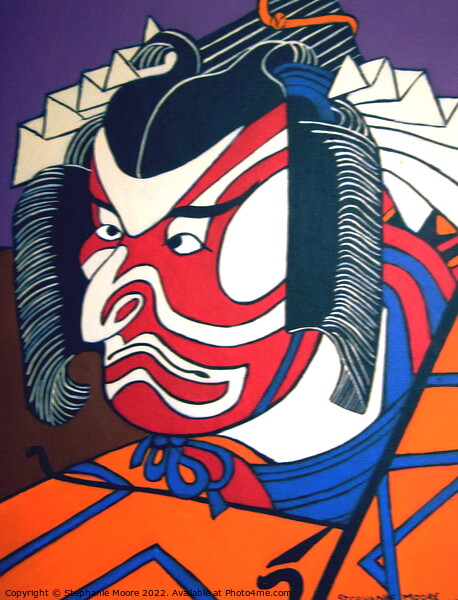  Kabuki Actor Picture Board by Stephanie Moore