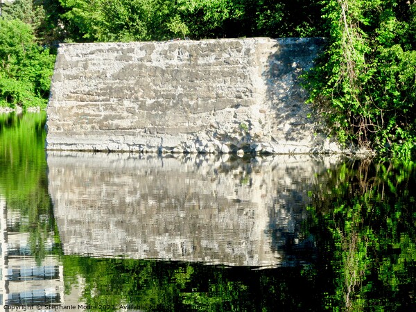 Reflections of an old bridge Picture Board by Stephanie Moore