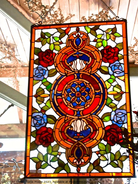 Stained glass panel Picture Board by Stephanie Moore