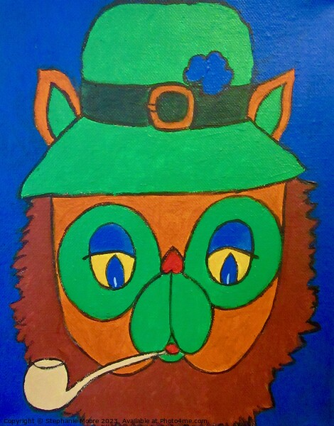 Leprechaun Cat Picture Board by Stephanie Moore