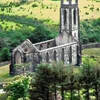 Buy canvas prints of Abandoned church of  Donlewey by Stephanie Moore