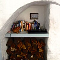Buy canvas prints of Book Nook by Stephanie Moore