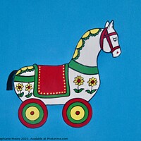 Buy canvas prints of Toy wooden horse by Stephanie Moore