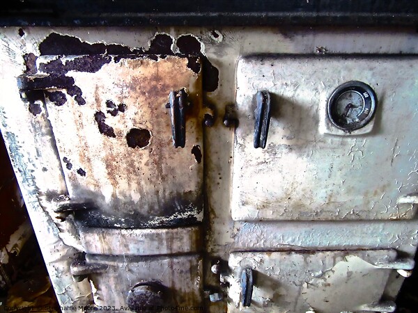 Old abandoned oven Picture Board by Stephanie Moore