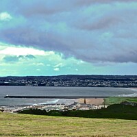 Buy canvas prints of View from Mussenden Temple, Downhill, Derry, Northern Ireland by Stephanie Moore