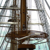 Buy canvas prints of Masts and rigging by Stephanie Moore