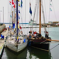 Buy canvas prints of Two Tall Ships by Stephanie Moore
