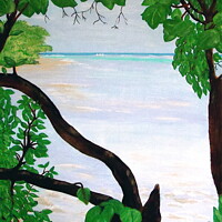 Buy canvas prints of Jamaican Beach by Stephanie Moore