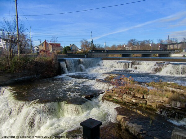 Waterfalls in Almonte, Ontario Picture Board by Stephanie Moore