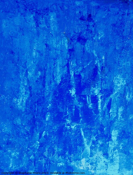 Blue Abstract Picture Board by Stephanie Moore