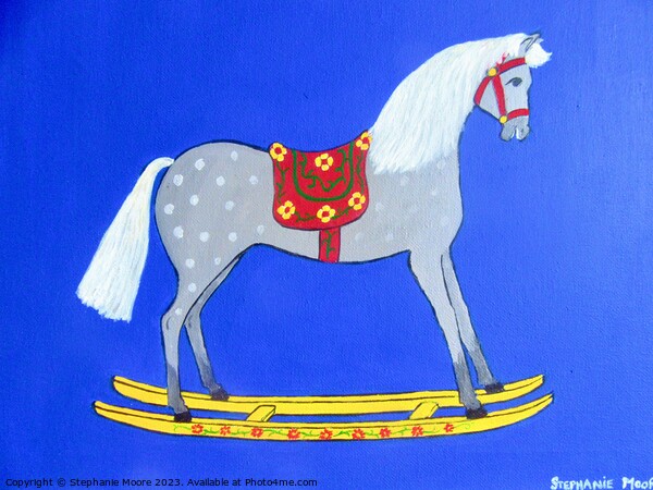 Rocking Horse Picture Board by Stephanie Moore