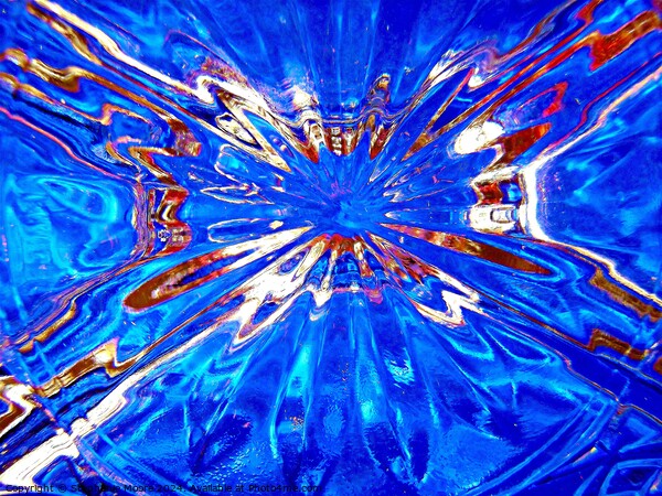 Blue Explosion Picture Board by Stephanie Moore