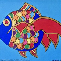 Buy canvas prints of Rainbow Fish by Stephanie Moore