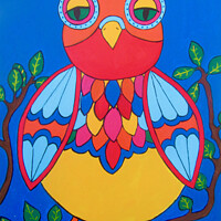 Buy canvas prints of Bright Night Owl by Stephanie Moore