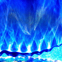 Buy canvas prints of Blue Eruptions by Stephanie Moore